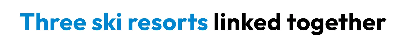 3つのスキー場をつなぐ