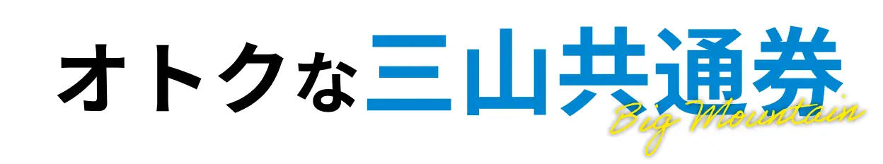 オトクな三山共通券